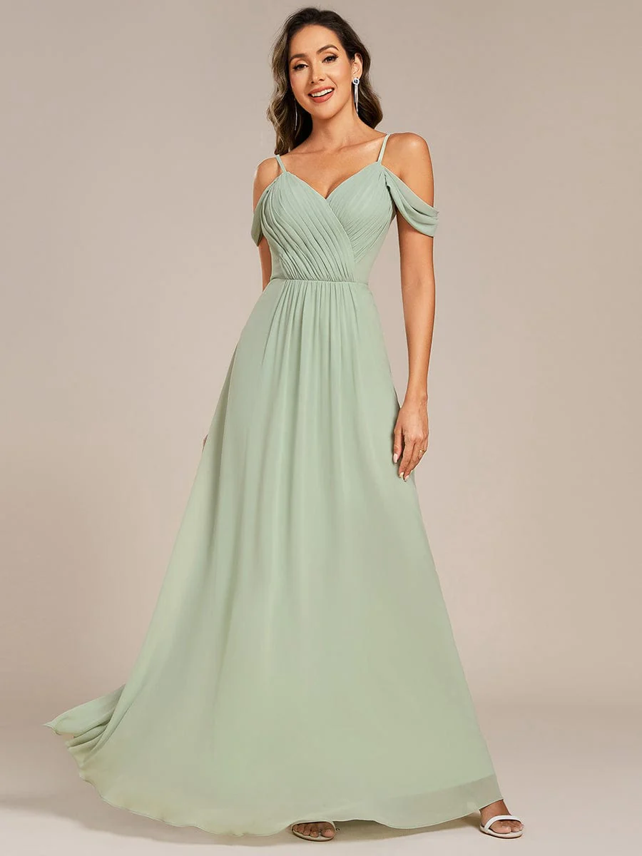 Backless See-through Bridesmaid Dress - Image 11