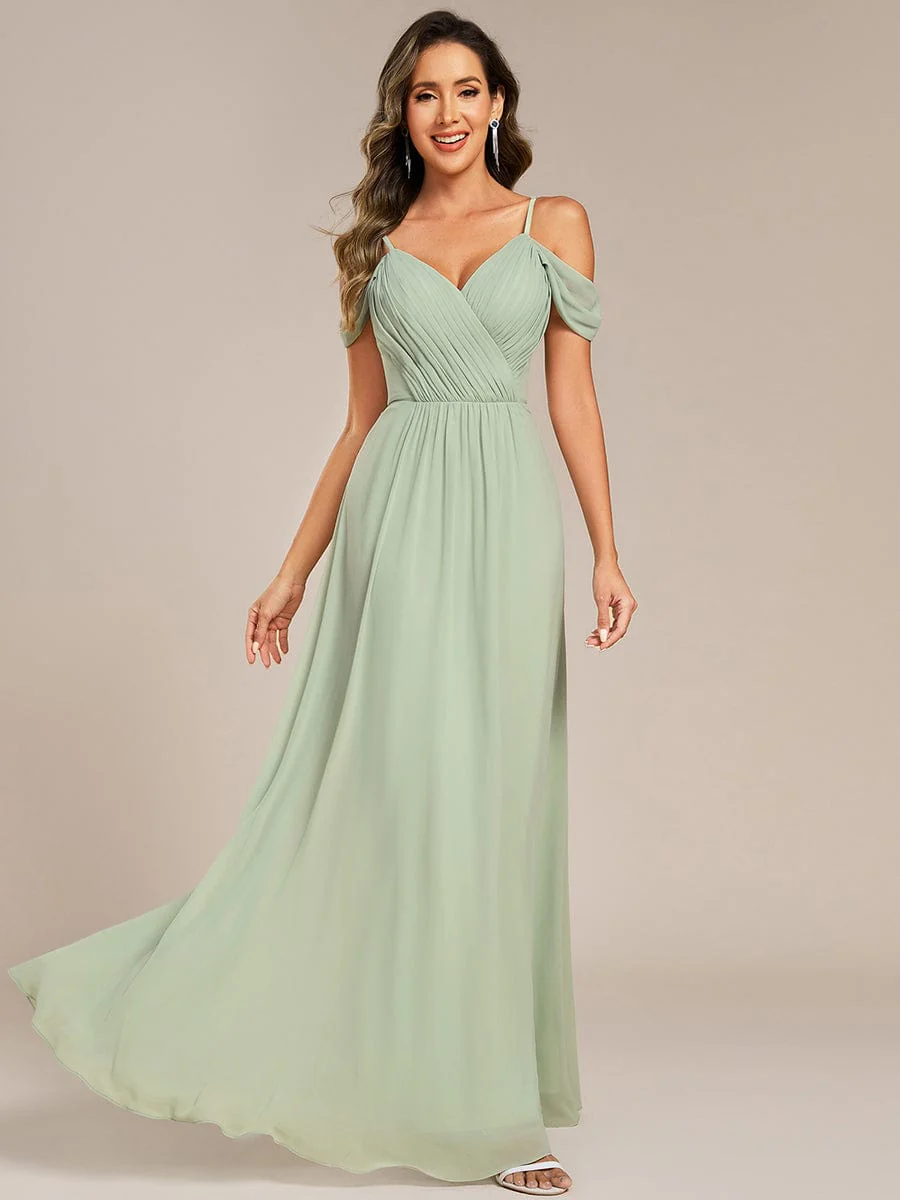 Backless See-through Bridesmaid Dress - Image 12