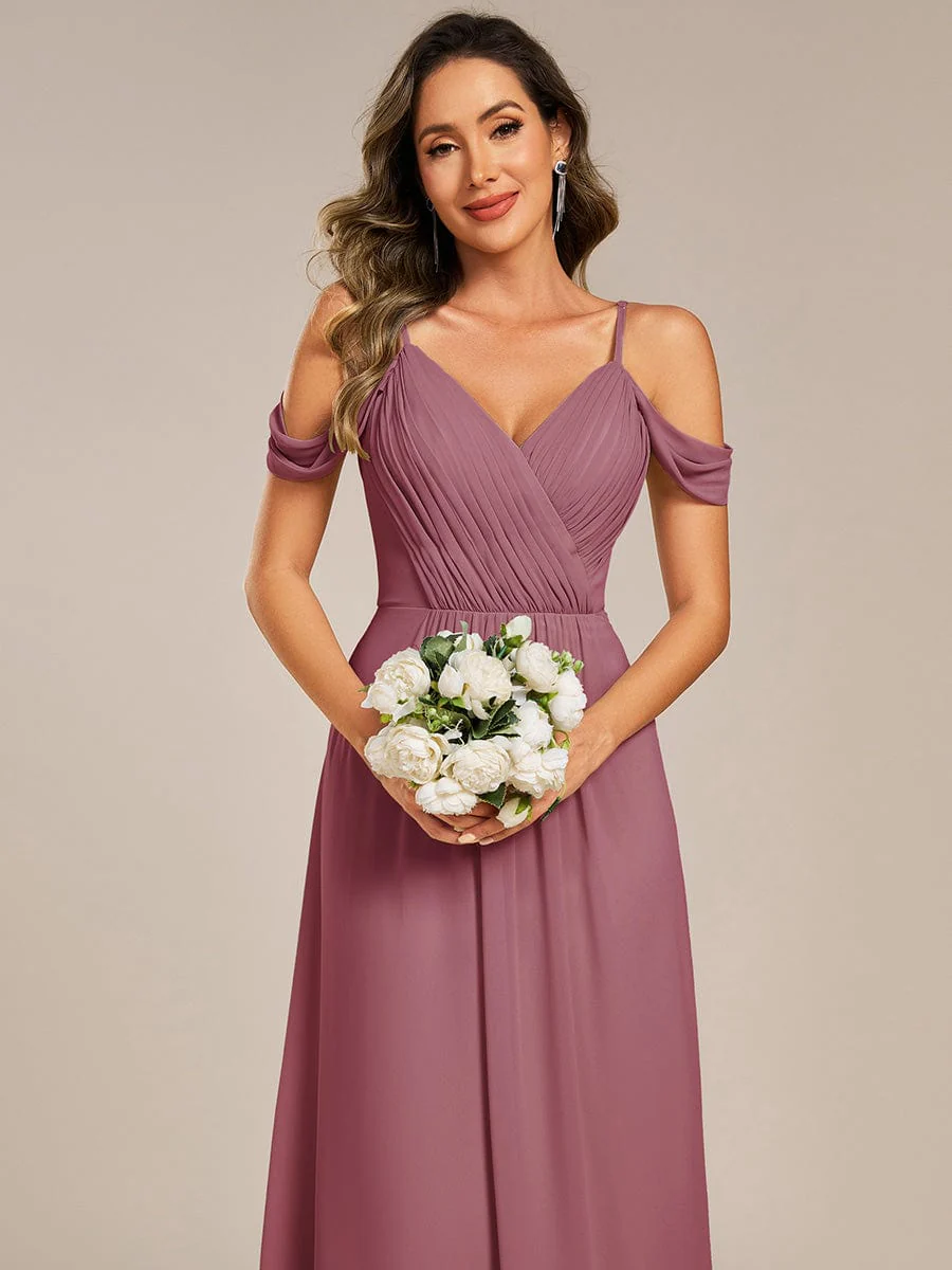 Backless See-through Bridesmaid Dress - Image 15