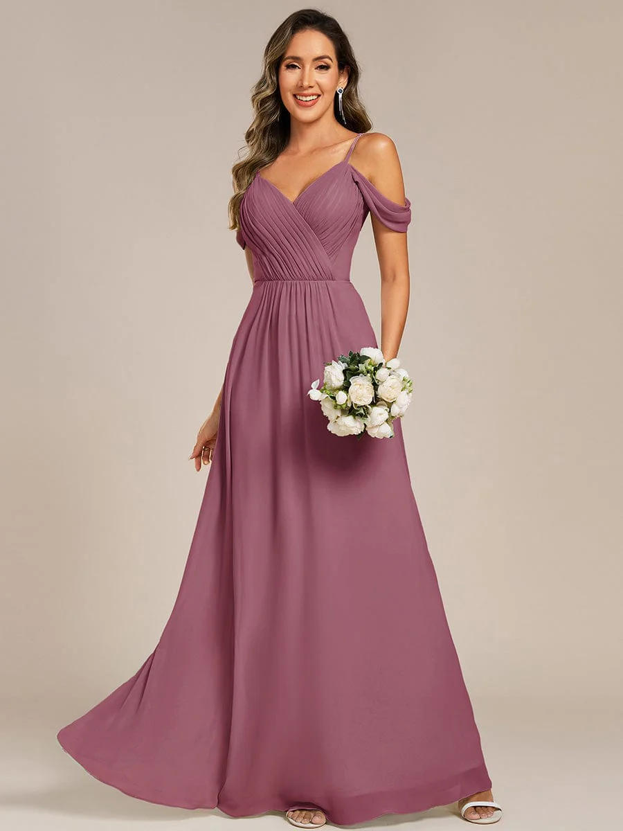 Backless See-through Bridesmaid Dress - Image 16