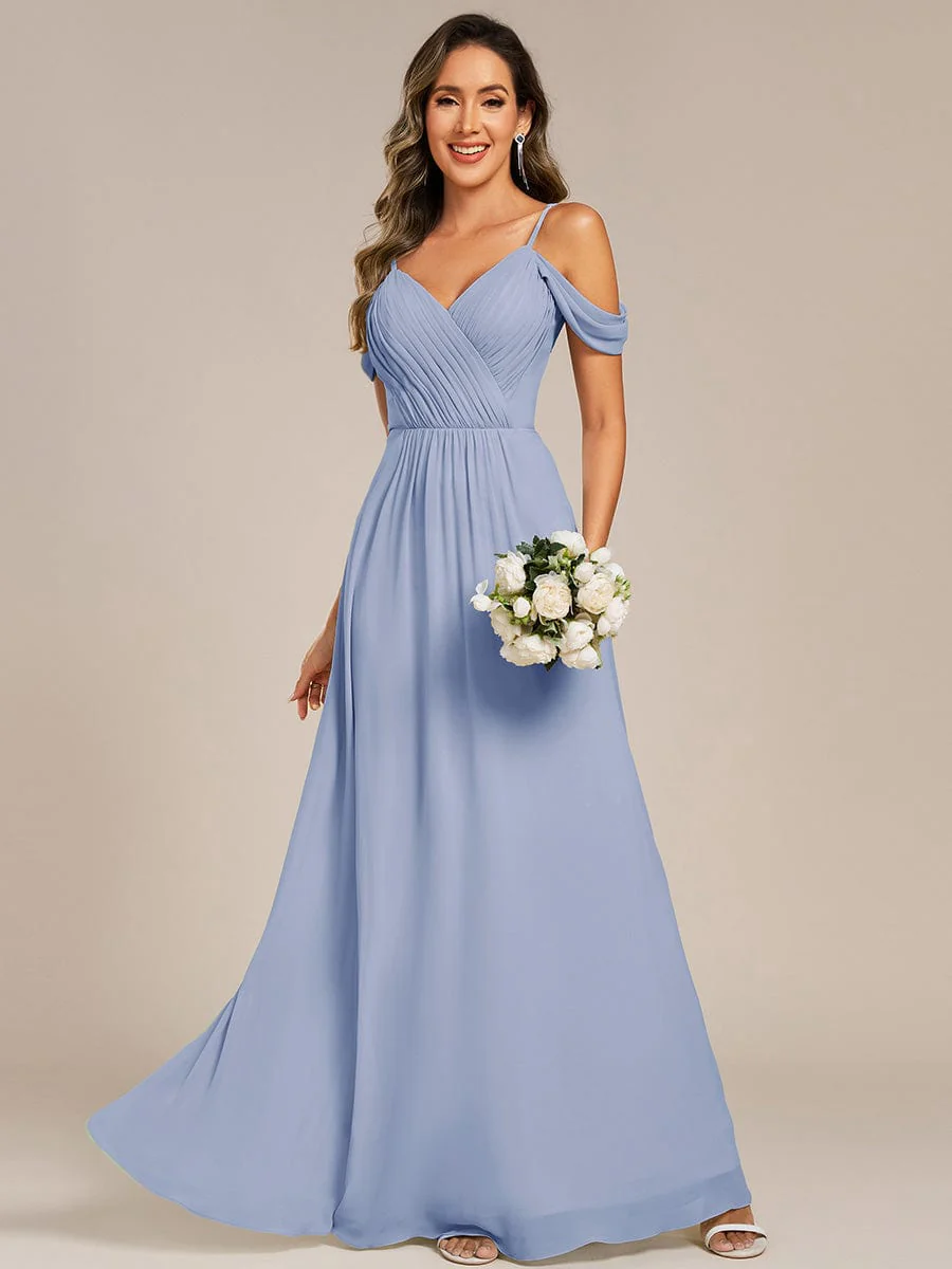 Backless See-through Bridesmaid Dress - Image 22