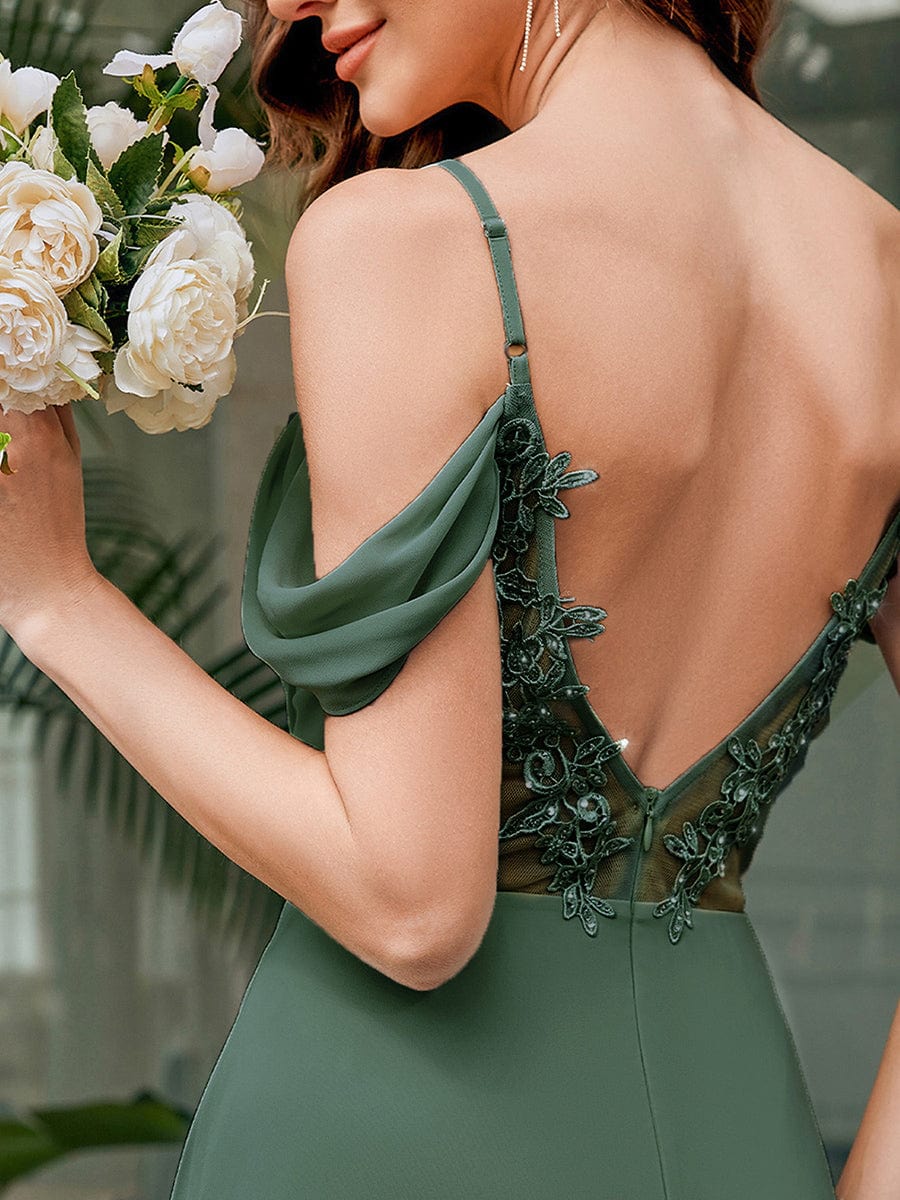 Backless See-through Bridesmaid Dress - Image 39