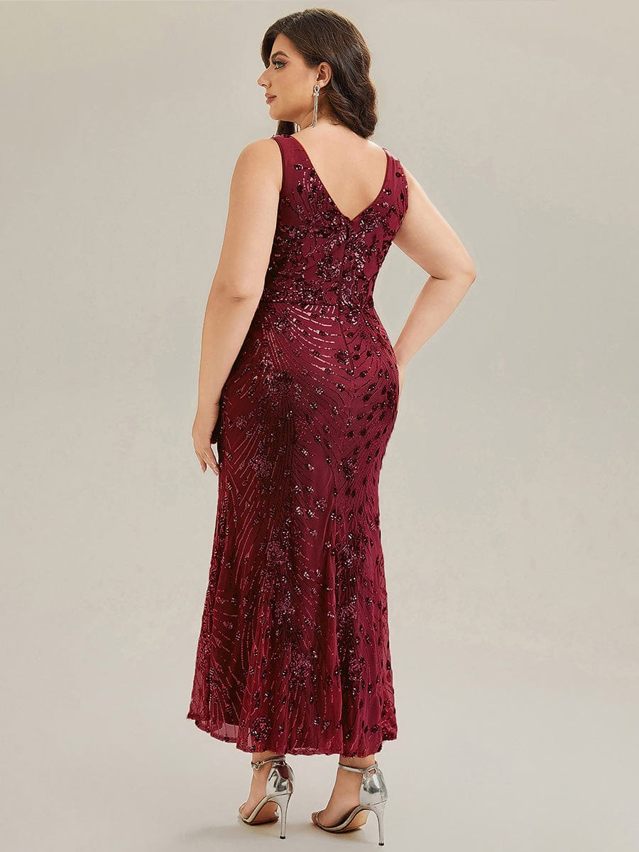 ever JUNIPER|Plus Size Ruched Sequin Bodycon Evening Dress - Image 17