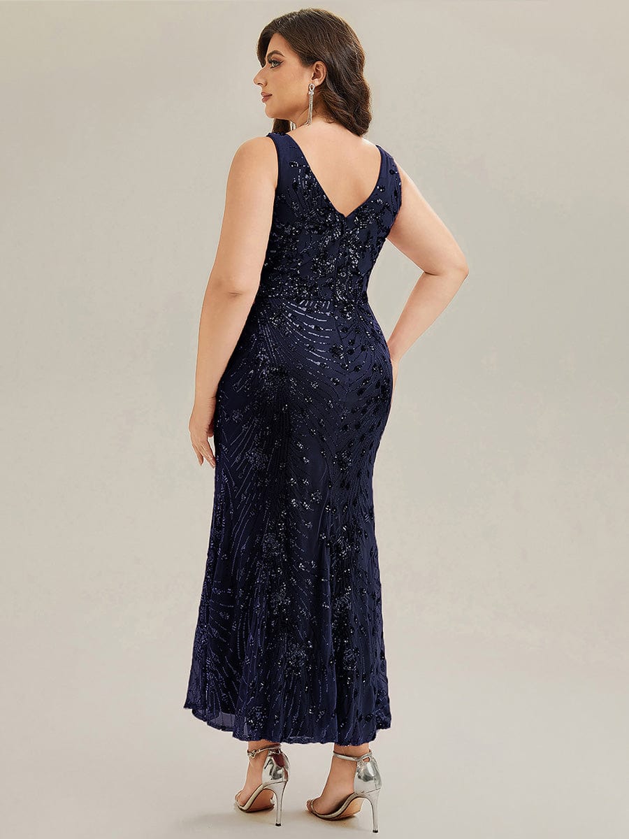 ever JUNIPER|Plus Size Ruched Sequin Bodycon Evening Dress - Image 26