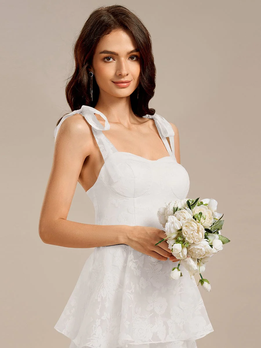 ever CODI|Floral Tie-Strap Bustier Tiered Midi Wedding Guest Dress - Image 10