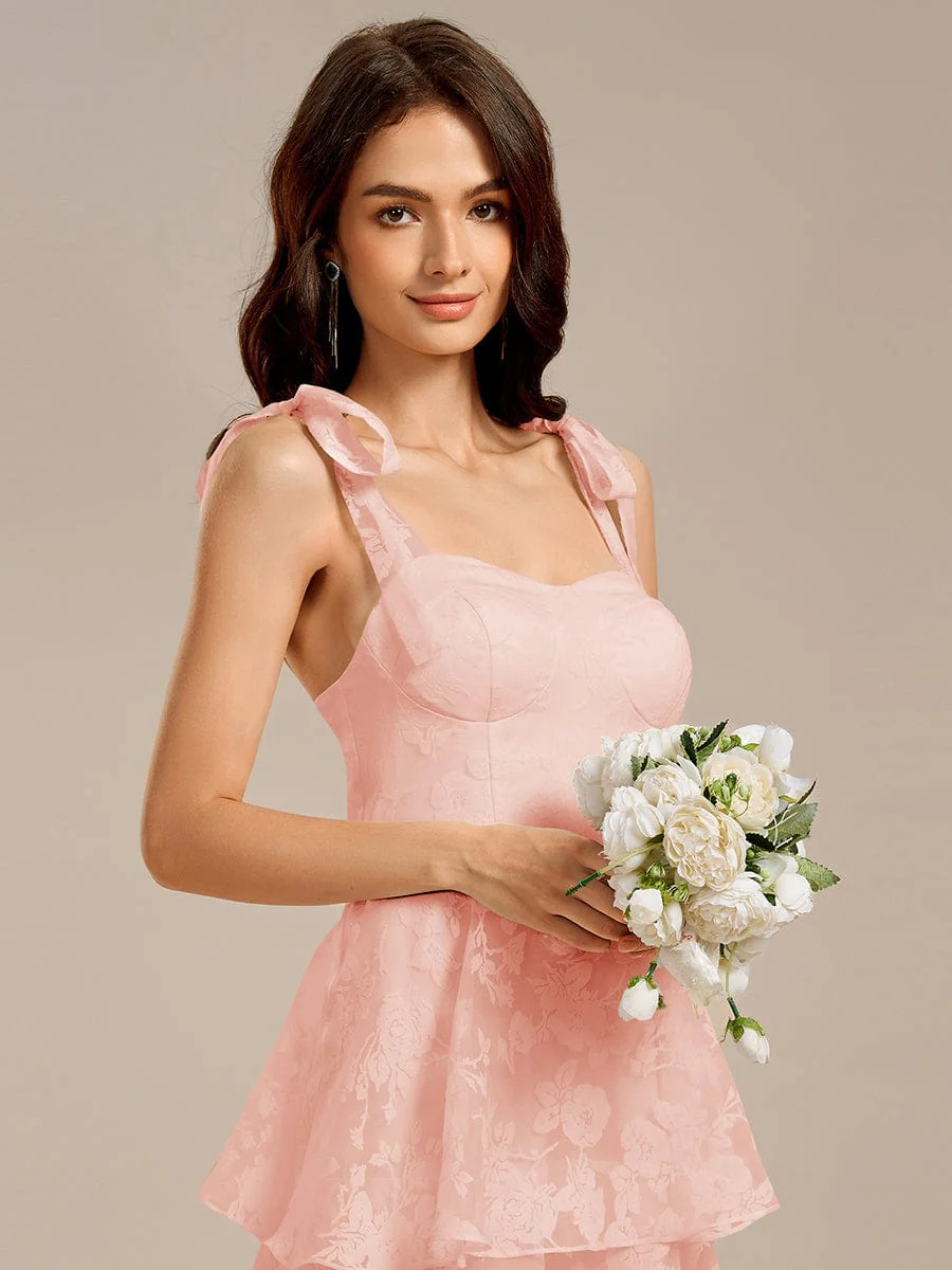 ever CODI|Floral Tie-Strap Bustier Tiered Midi Wedding Guest Dress - Image 20