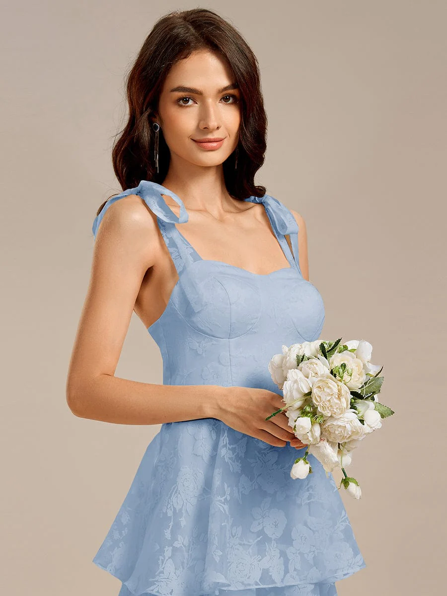 ever CODI|Floral Tie-Strap Bustier Tiered Midi Wedding Guest Dress - Image 23