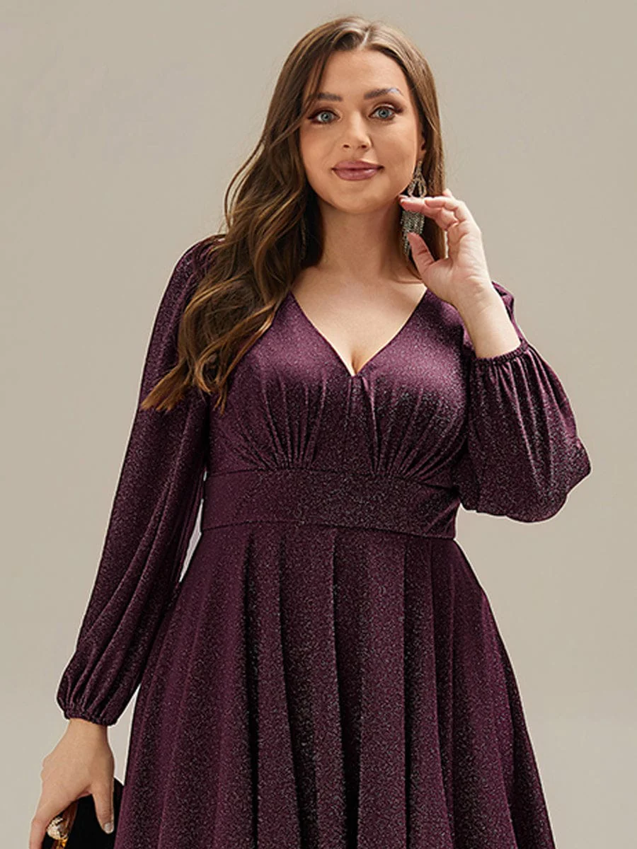 ever GREER|Long Lantern Sleeve Midi Guest Dress - Image 25