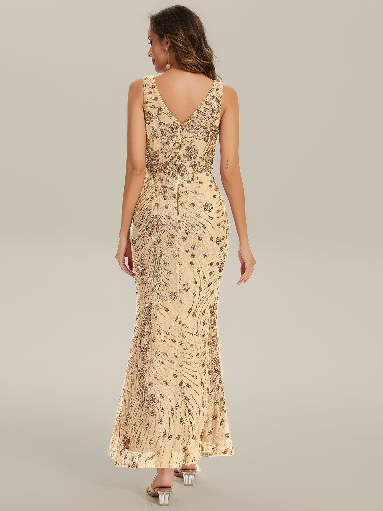 ever JUNIPER|Ruched Sequin Bodycon Evening Dress - Image 22