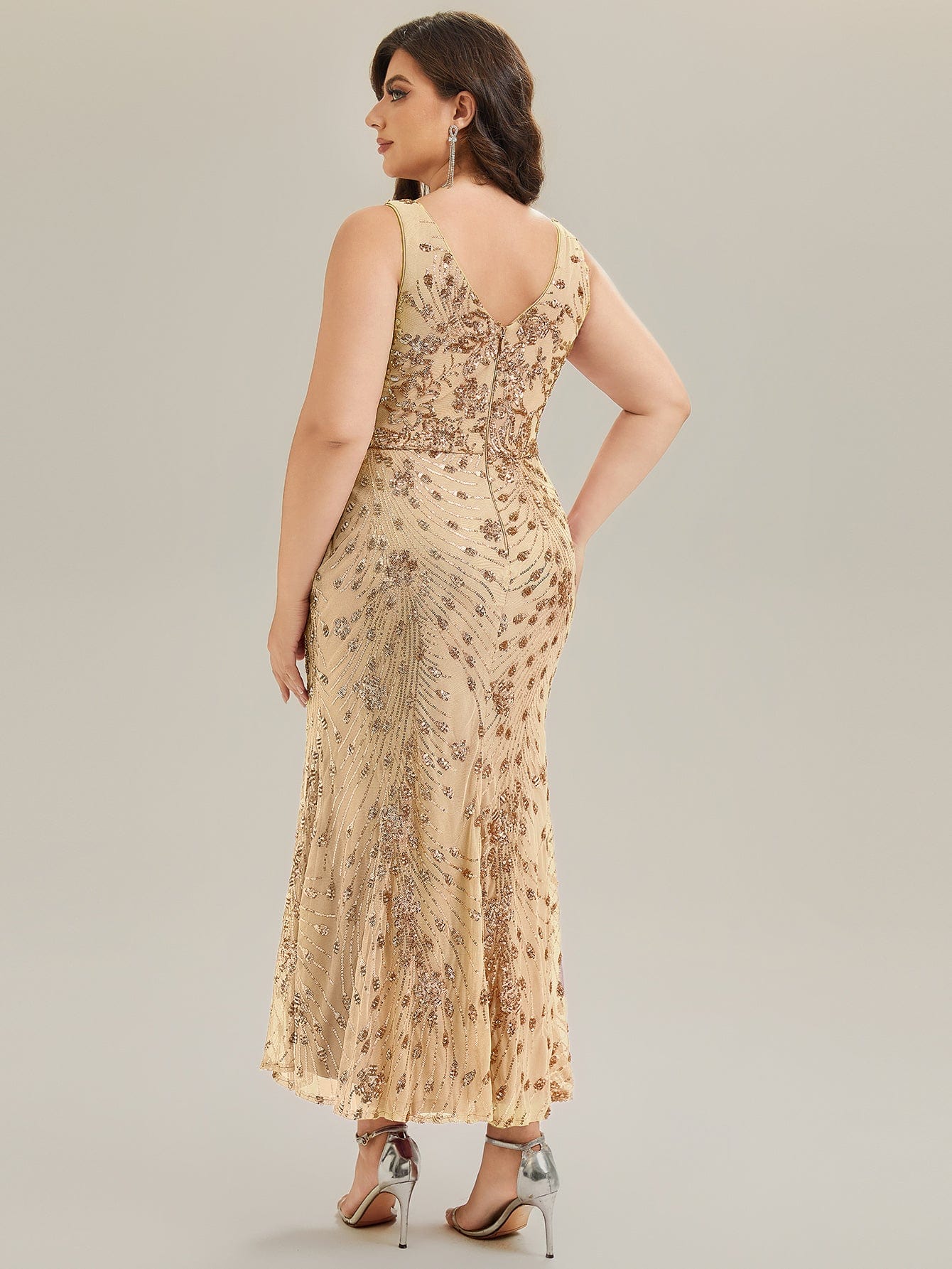 ever JUNIPER|Ruched Sequin Bodycon Evening Dress - Image 27