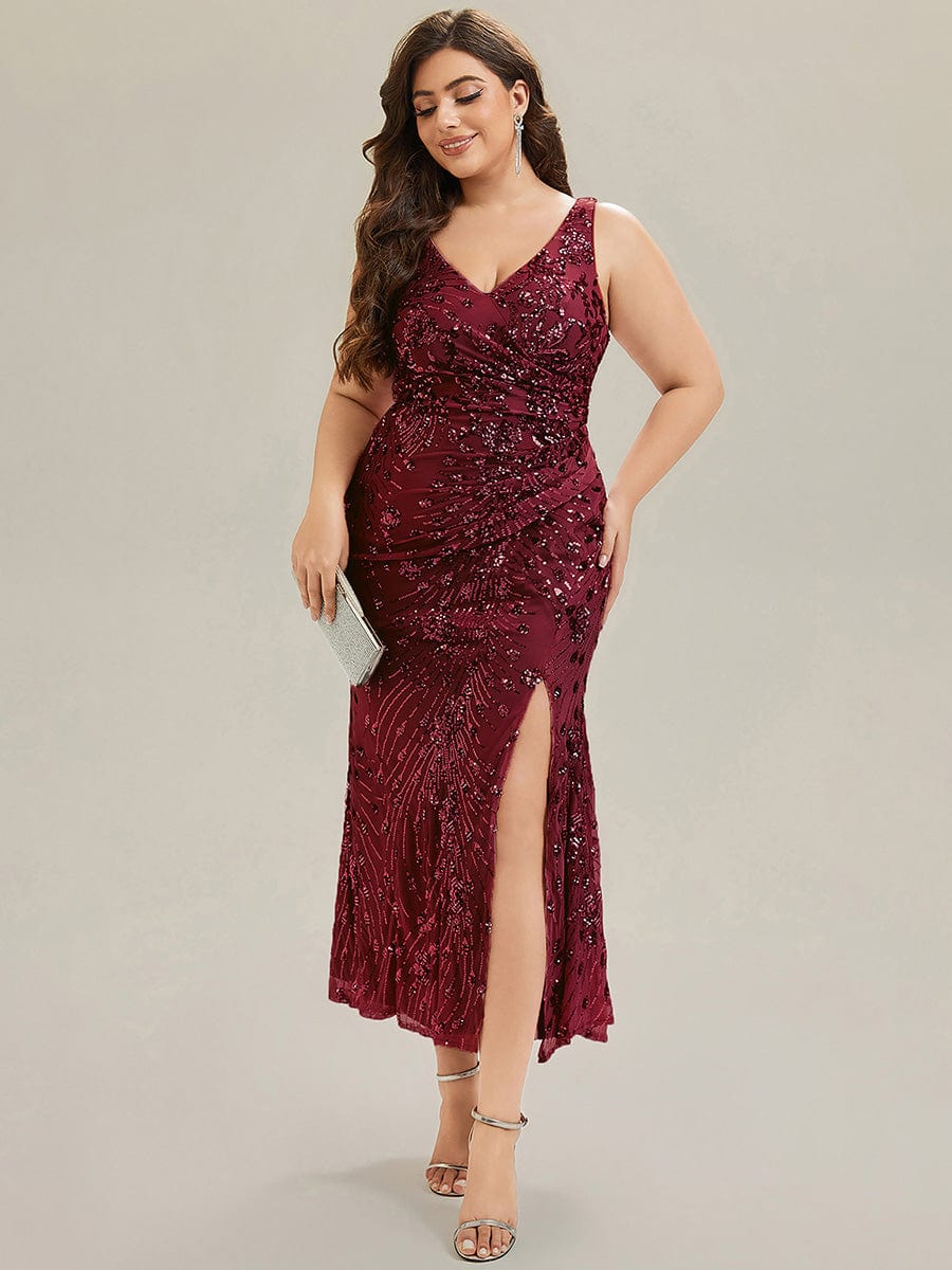 ever JUNIPER|Ruched Sequin Bodycon Evening Dress - Image 40