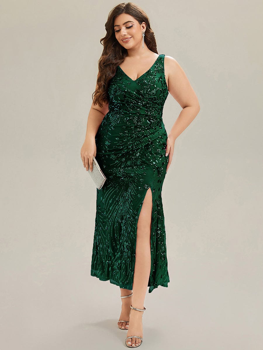 ever JUNIPER|Ruched Sequin Bodycon Evening Dress - Image 46