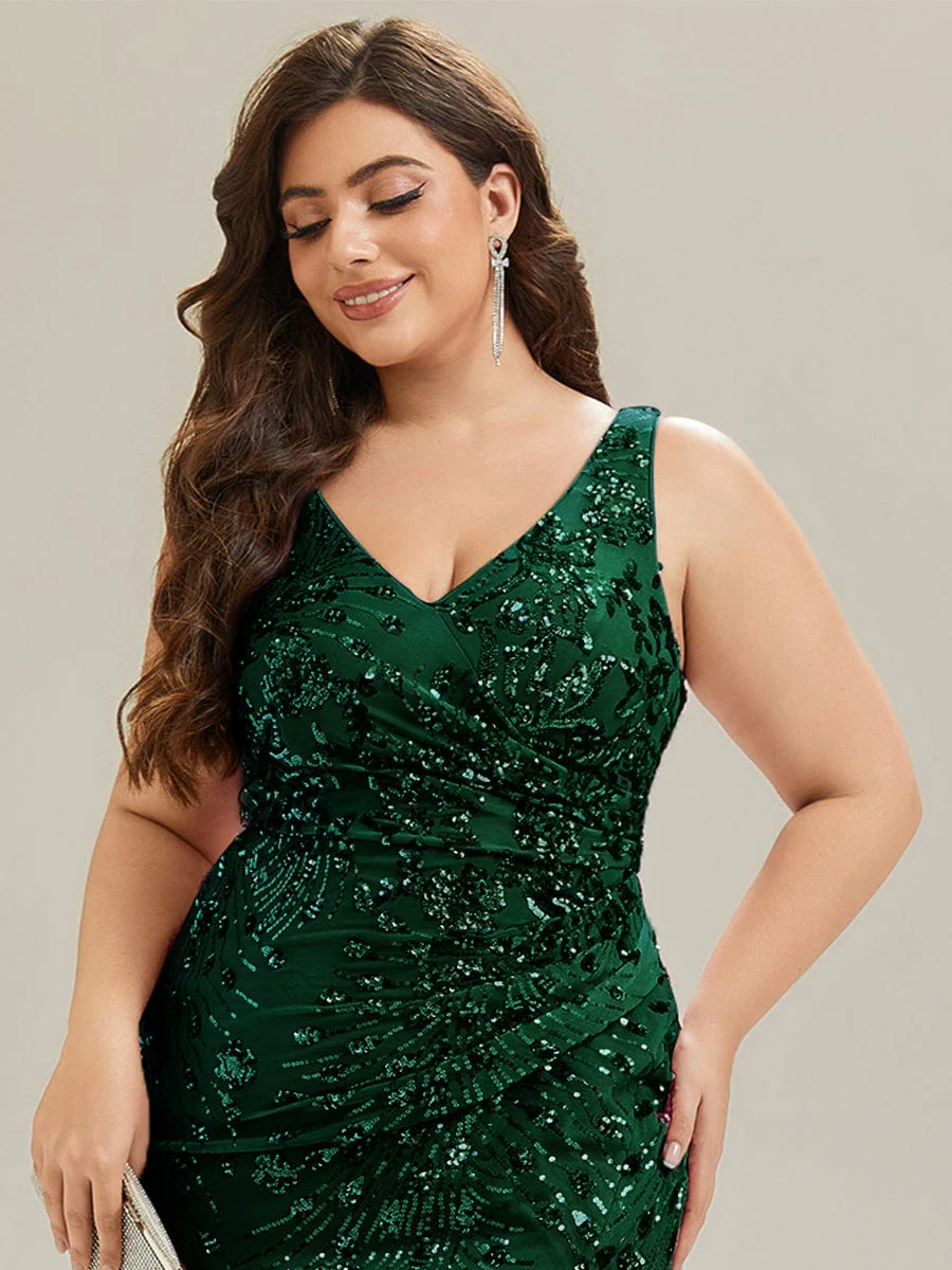 ever JUNIPER|Ruched Sequin Bodycon Evening Dress - Image 48
