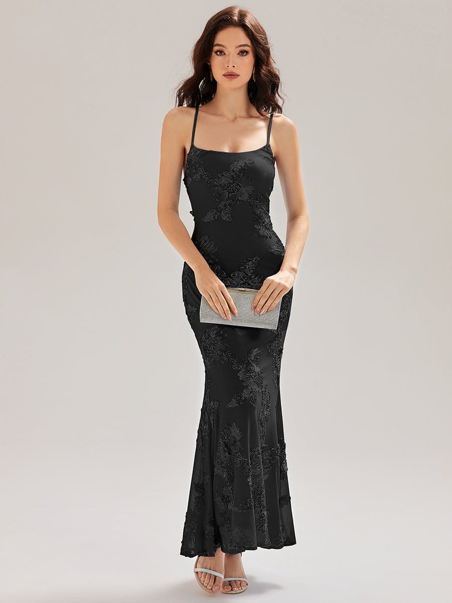 ever SONNY|Backless Mesh Mermaid Evening Dress - Image 6
