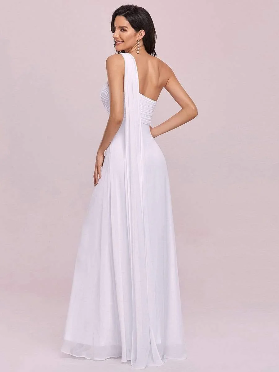 ever ANAYA|Maxi Long Chiffon One Shoulder Evening Dress for Women(Final Sale) - Image 29