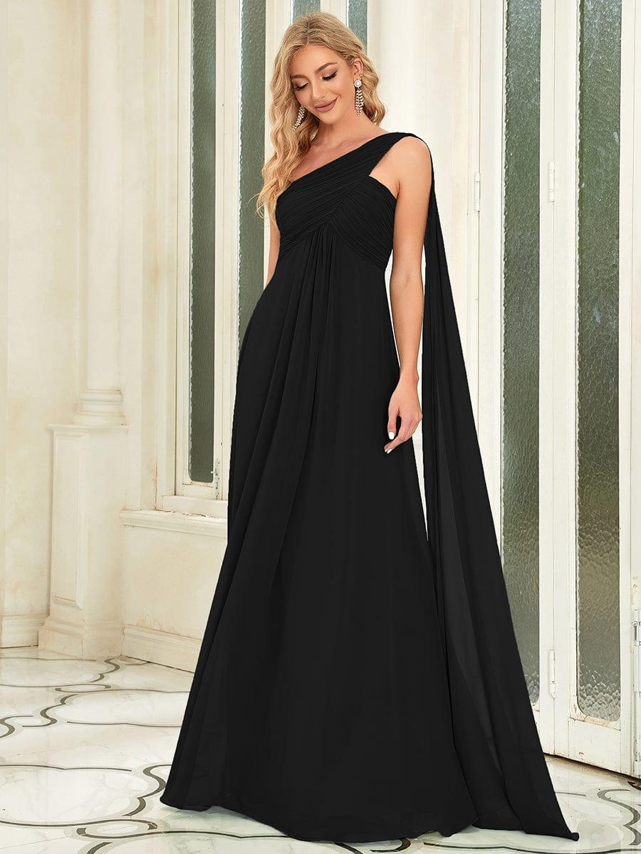 ever ANAYA|Maxi Long Chiffon One Shoulder Evening Dress for Women(Final Sale) - Image 6
