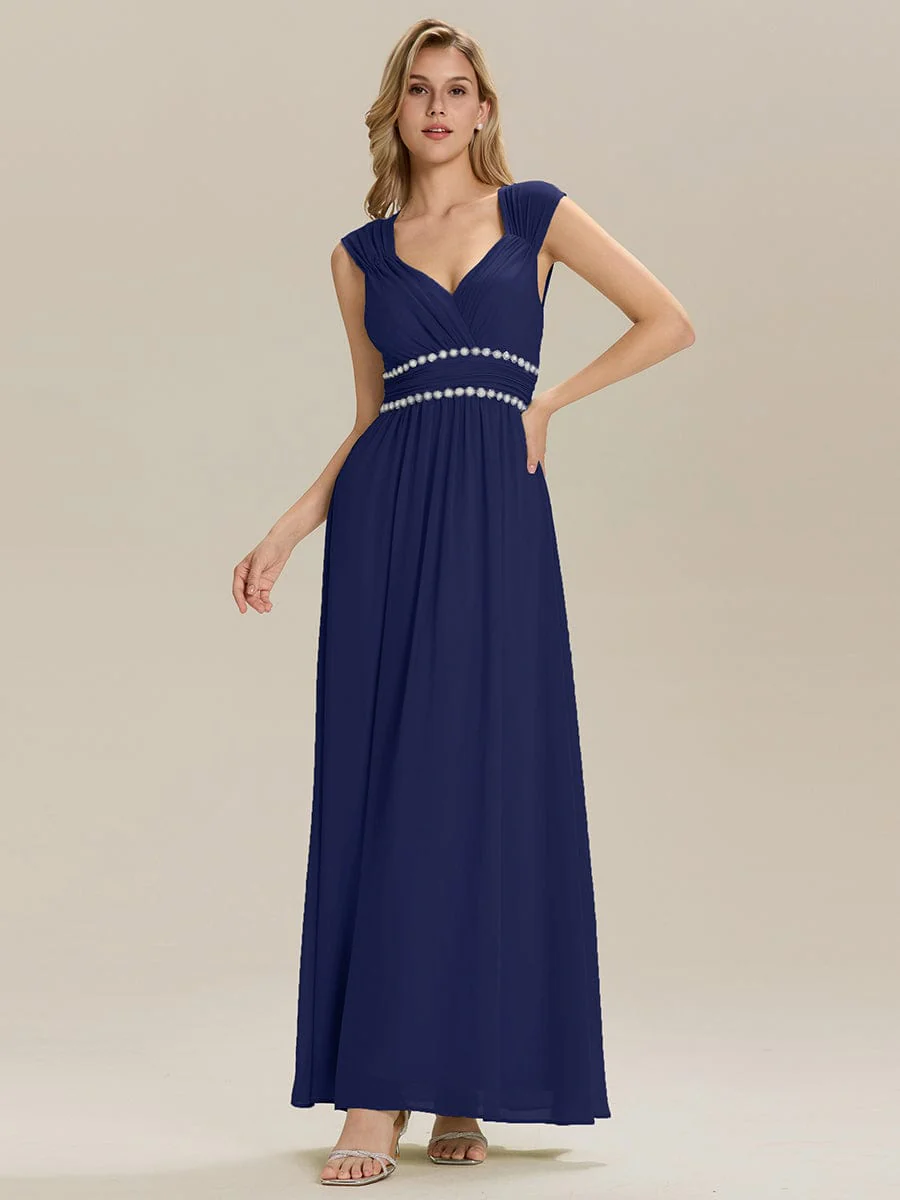 ever ZELINA| Grecian Style Pleated Chiffon Maxi Bridesmaid Dress - Image 16
