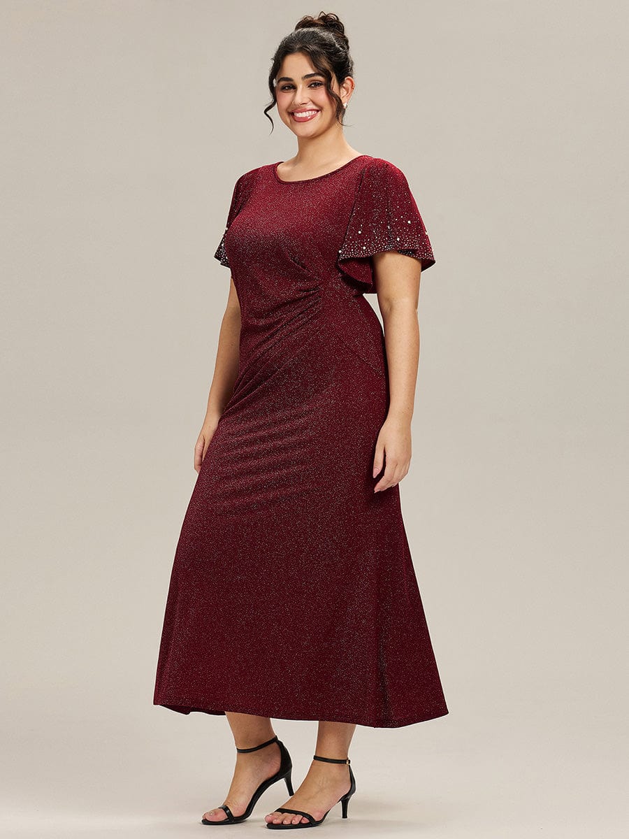 ever FATE|Plus Size Beaded Knit Evening Dress - Image 10