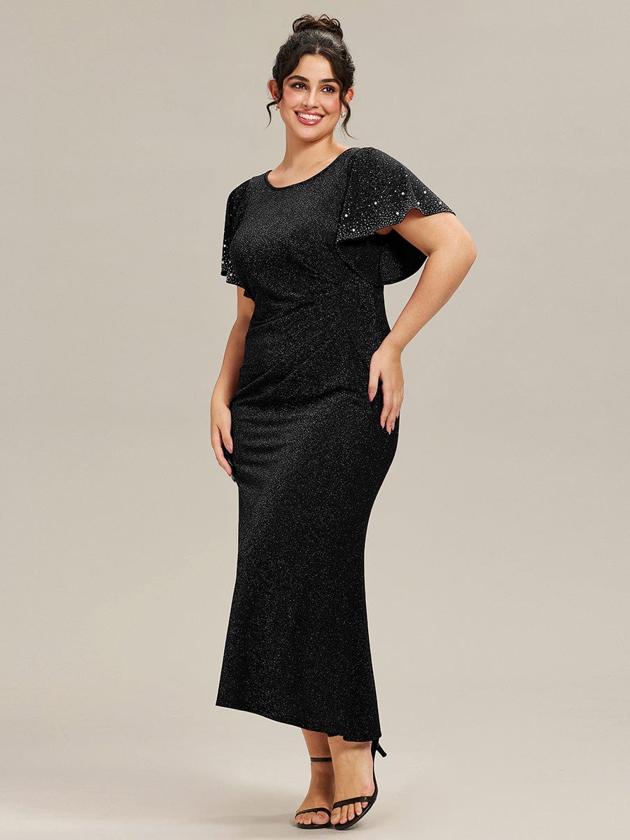ever FATE|Plus Size Beaded Knit Evening Dress - Image 12