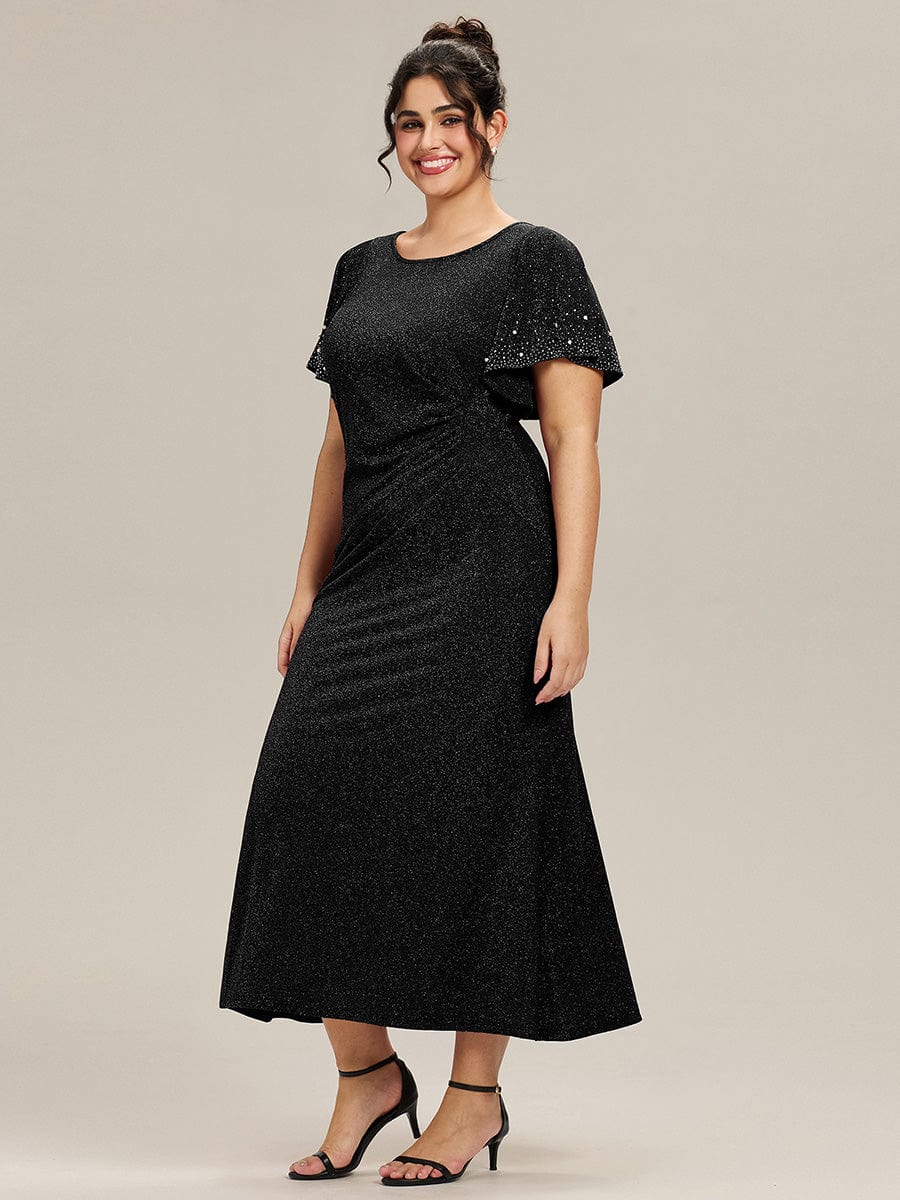 ever FATE|Plus Size Beaded Knit Evening Dress - Image 13