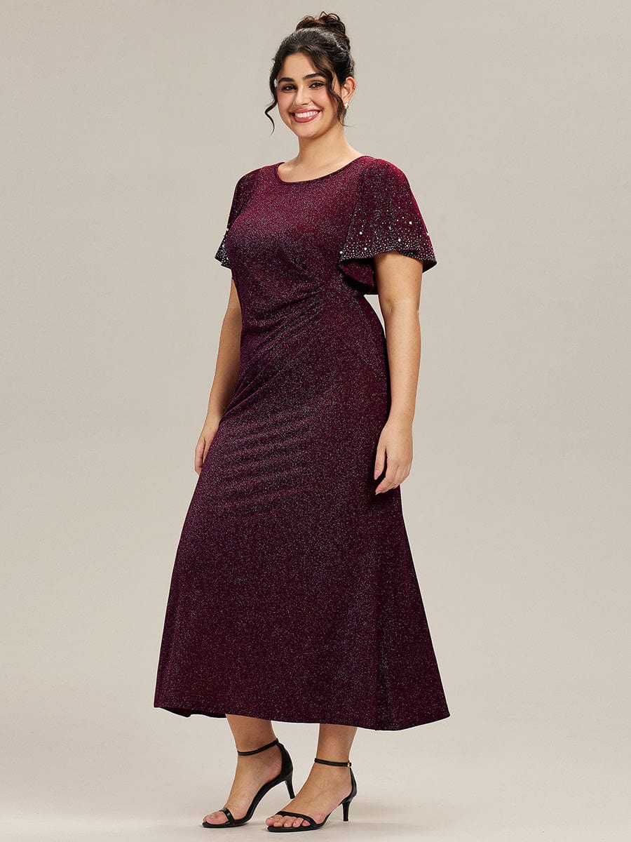 ever FATE|Plus Size Beaded Knit Evening Dress - Image 15