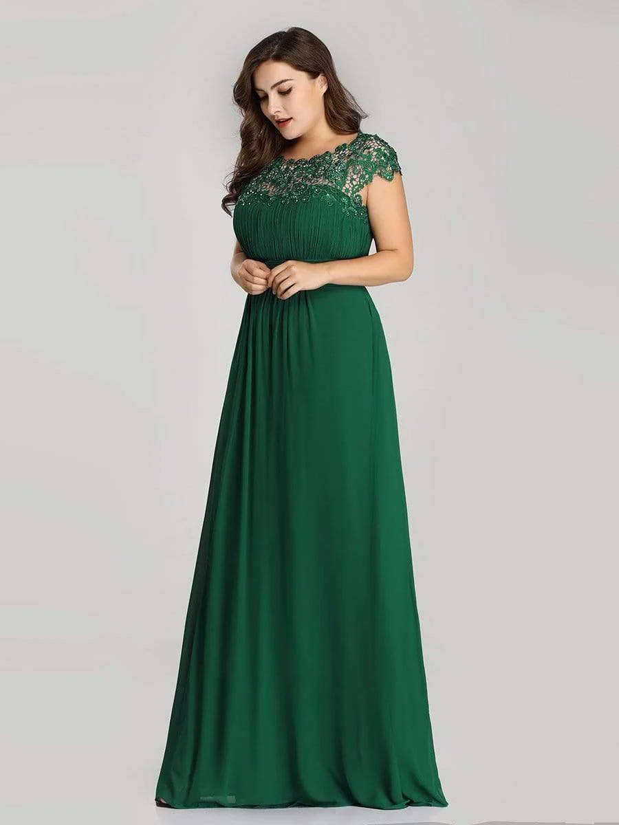 Plus Size Elegant Flattering Maxi Bridesmaid Dress(Final Sale) - Image 24