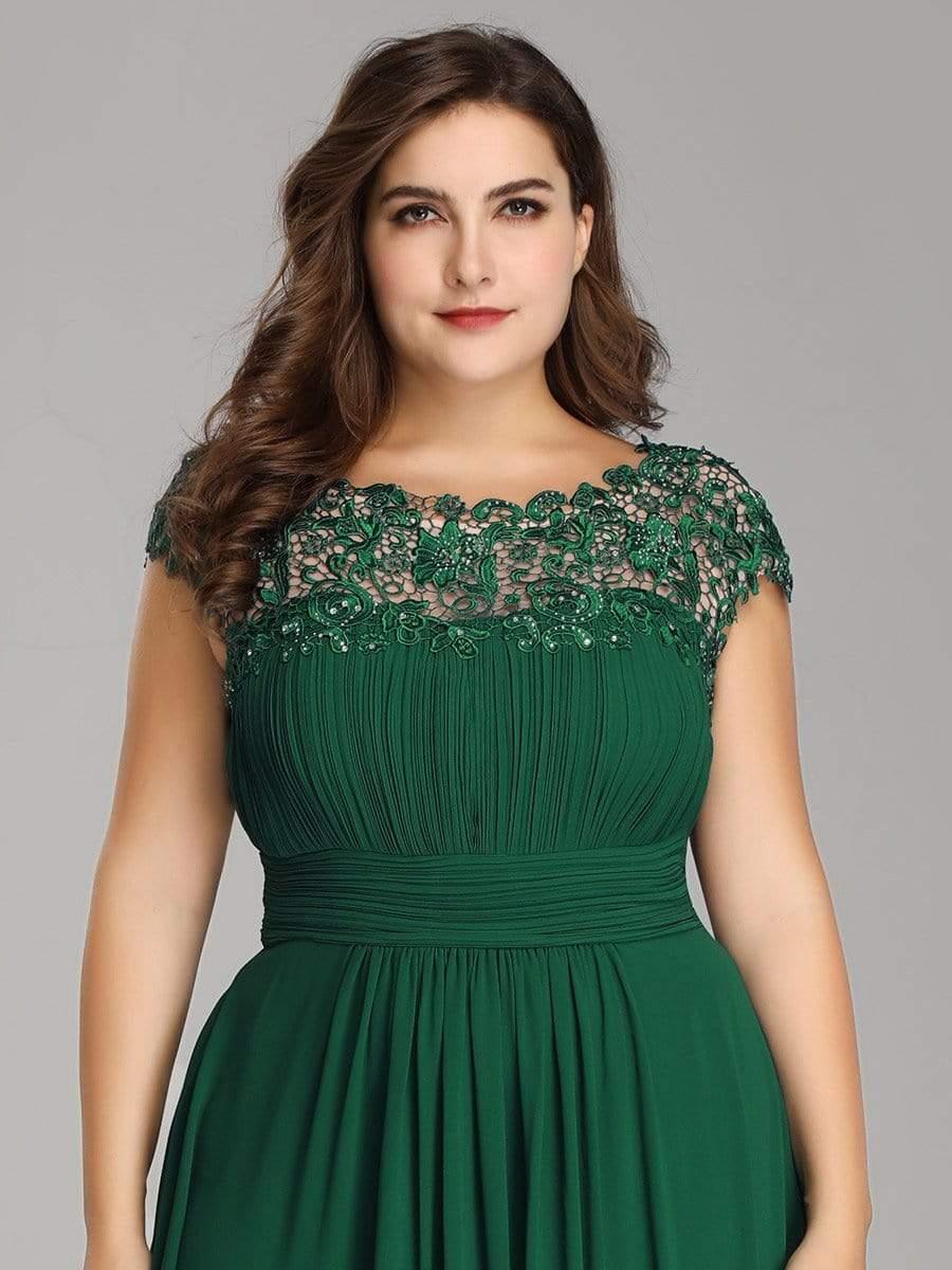 Plus Size Elegant Flattering Maxi Bridesmaid Dress(Final Sale) - Image 26