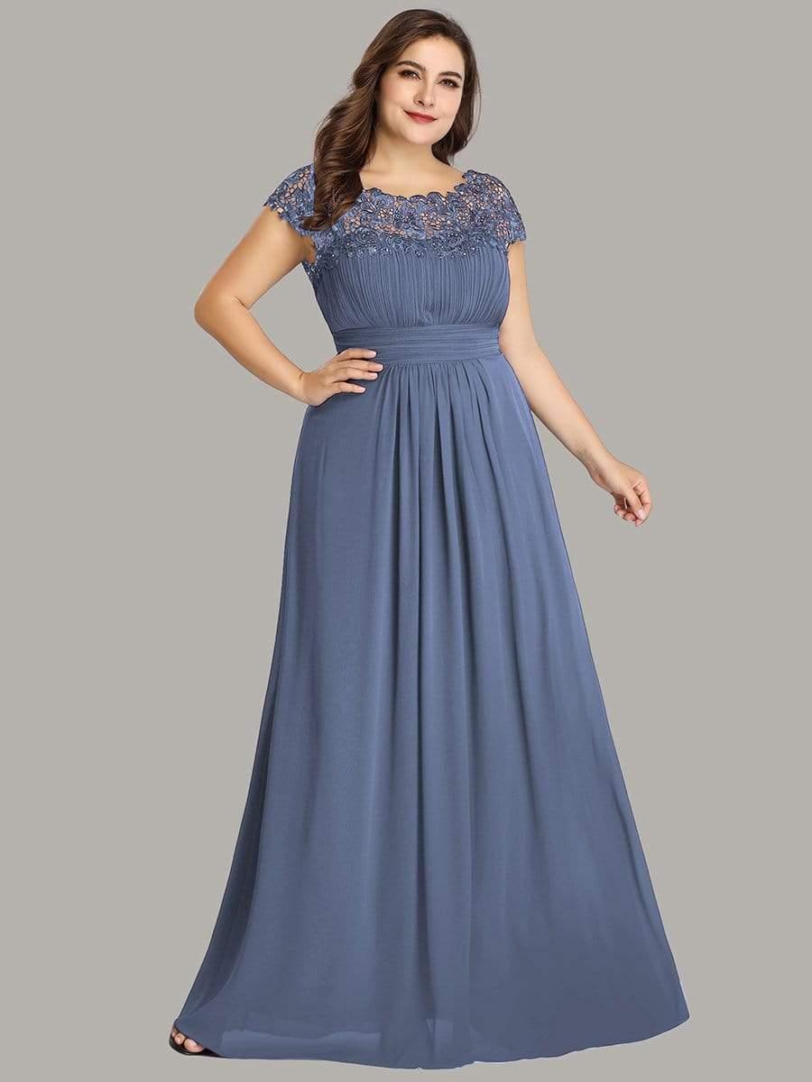 Plus Size Elegant Flattering Maxi Bridesmaid Dress(Final Sale) - Image 3