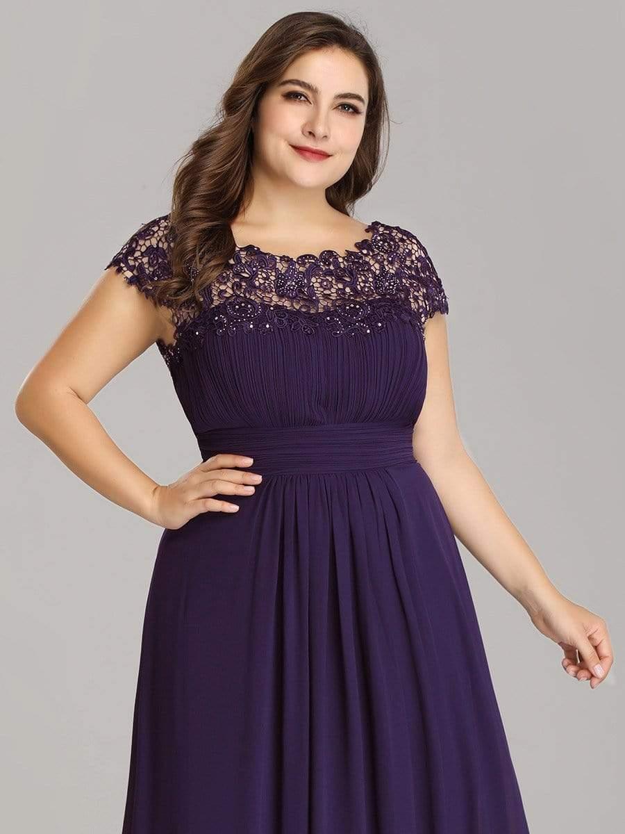 Plus Size Elegant Flattering Maxi Bridesmaid Dress(Final Sale) - Image 31