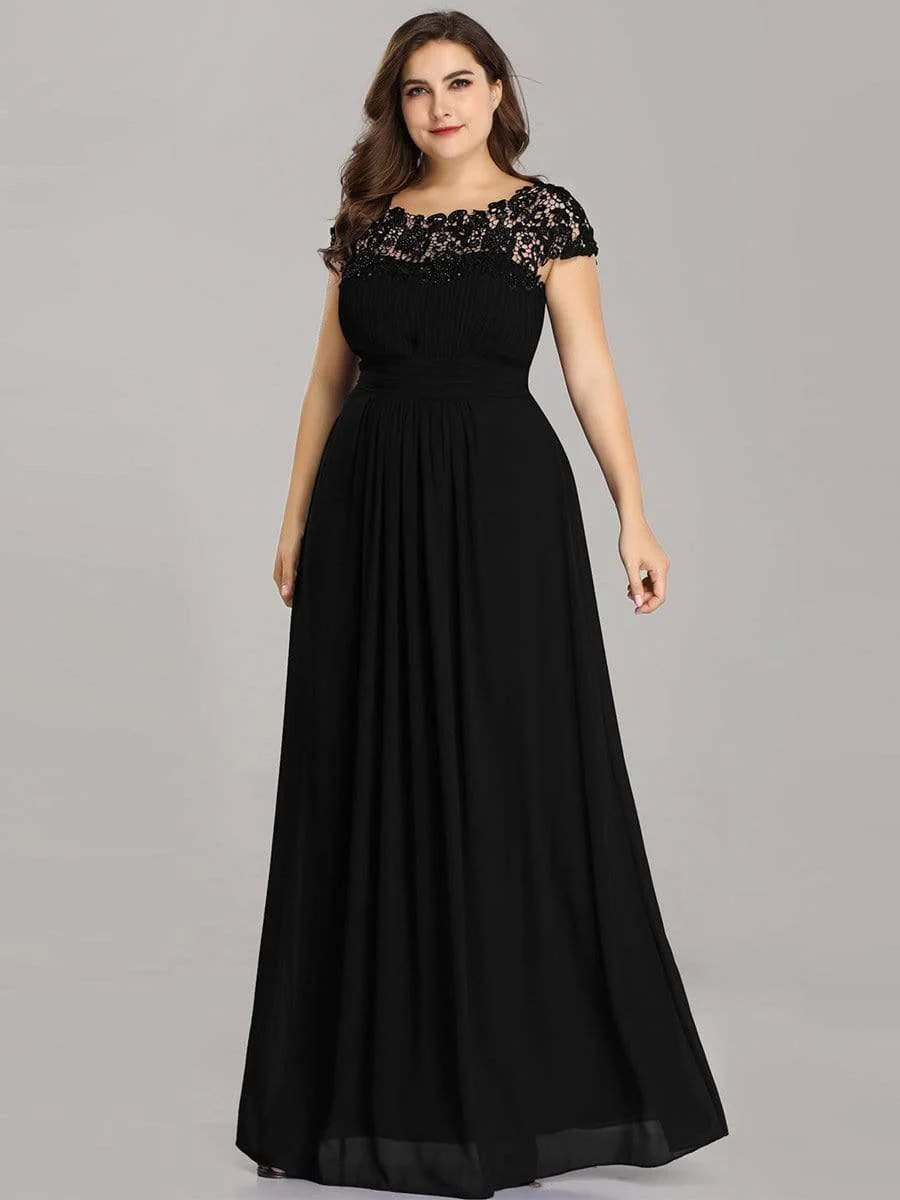 Plus Size Elegant Flattering Maxi Bridesmaid Dress(Final Sale) - Image 34