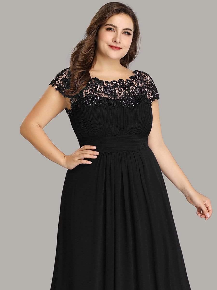 Plus Size Elegant Flattering Maxi Bridesmaid Dress(Final Sale) - Image 36