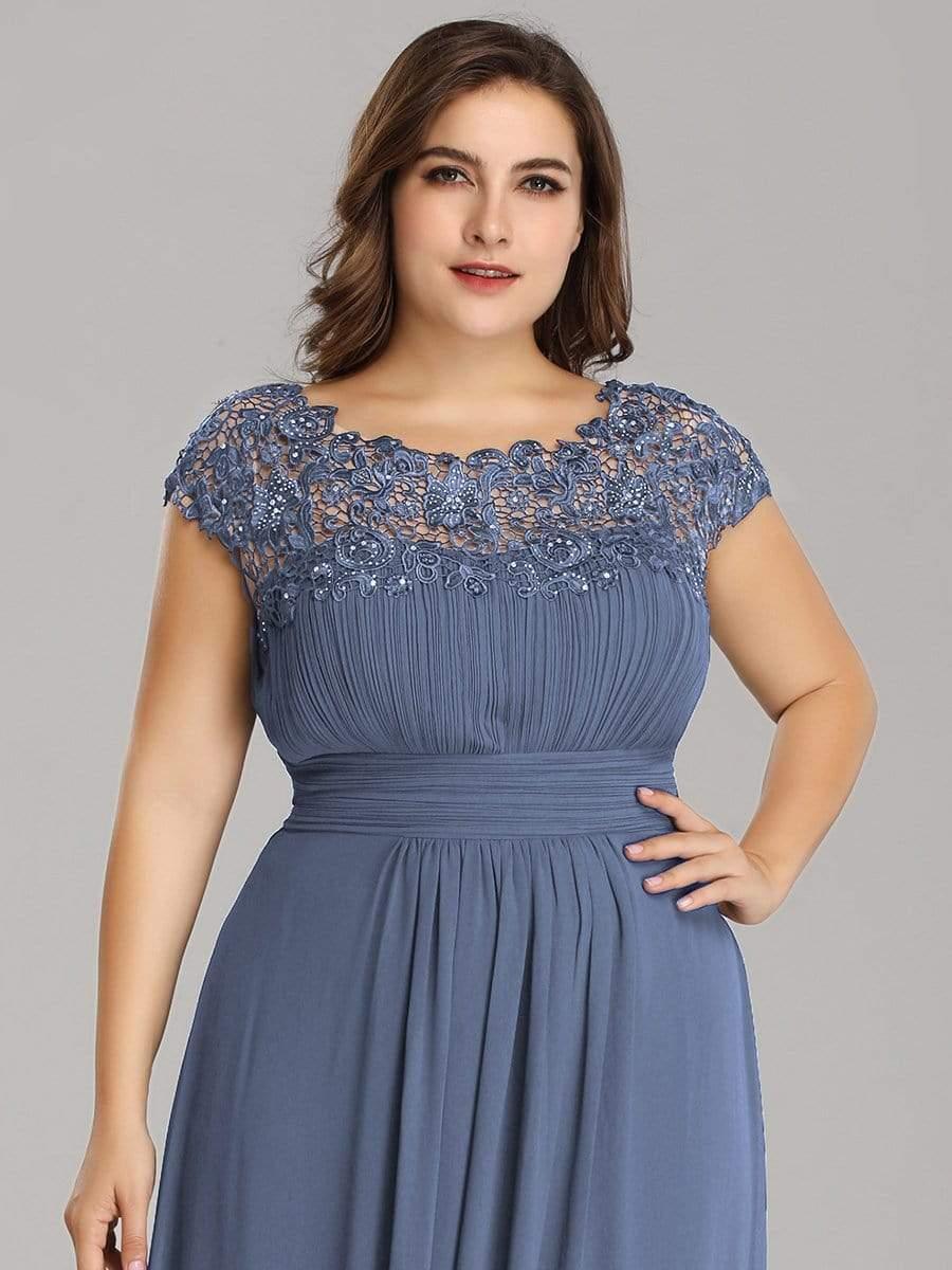 Plus Size Elegant Flattering Maxi Bridesmaid Dress(Final Sale) - Image 49
