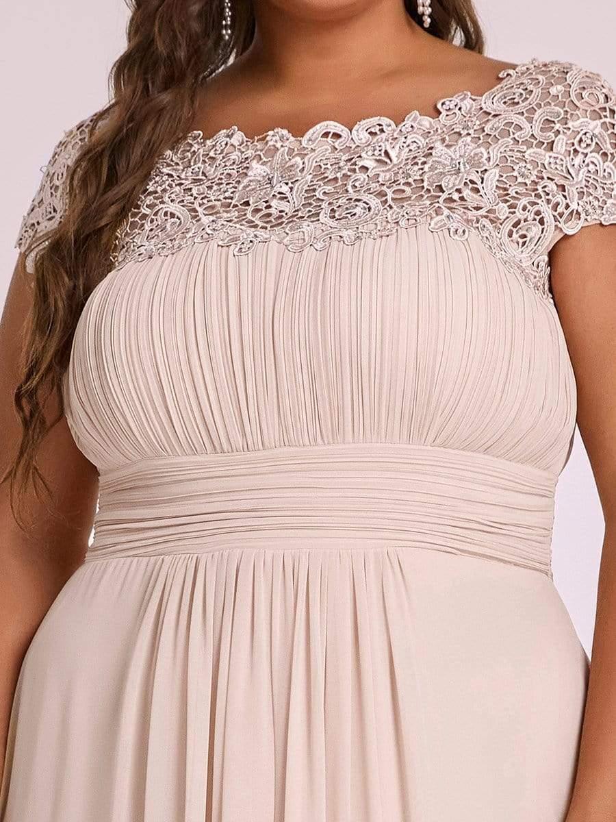 Plus Size Elegant Flattering Maxi Bridesmaid Dress(Final Sale) - Image 54