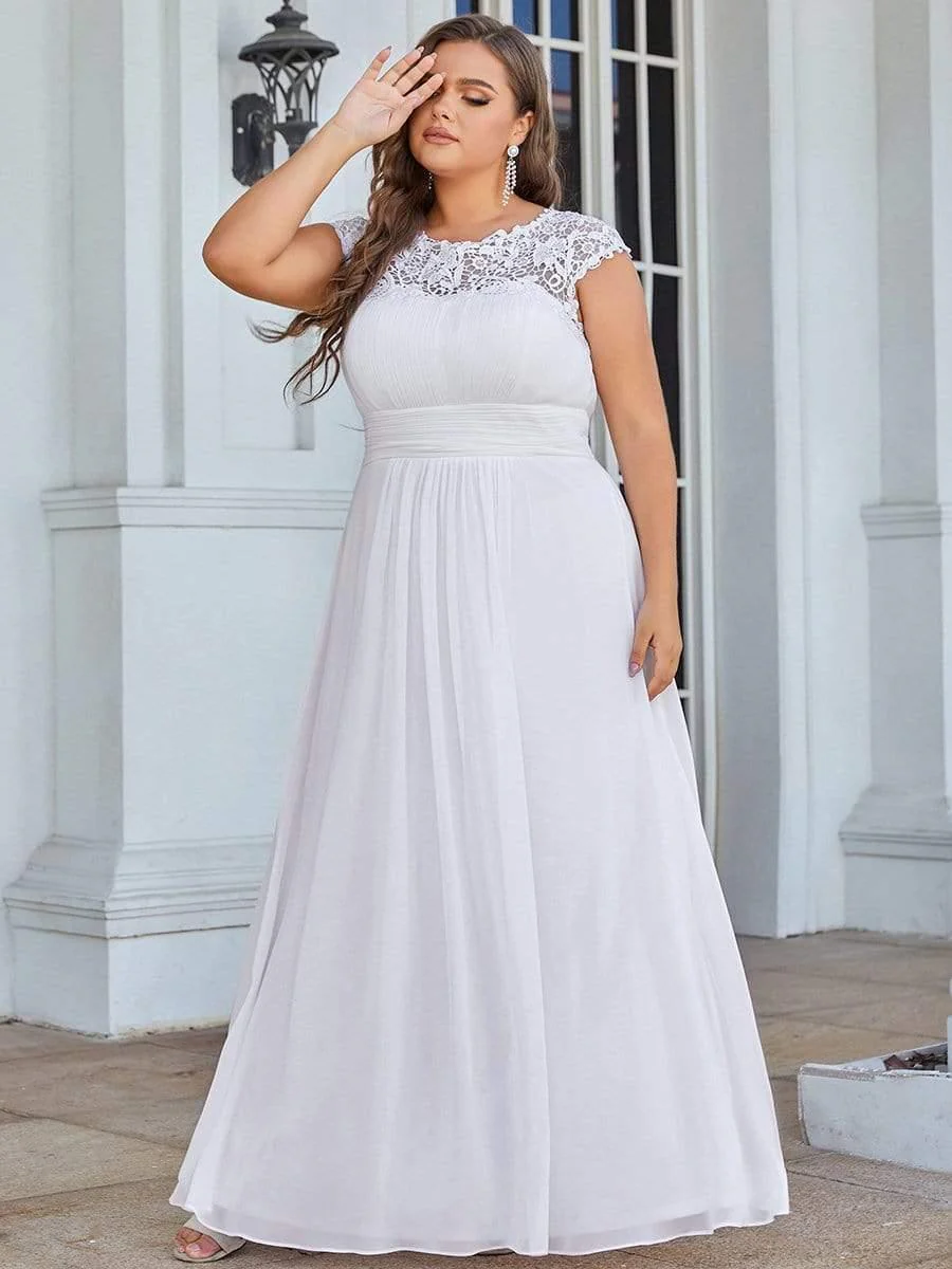 Plus Size Elegant Flattering Maxi Bridesmaid Dress(Final Sale) - Image 74