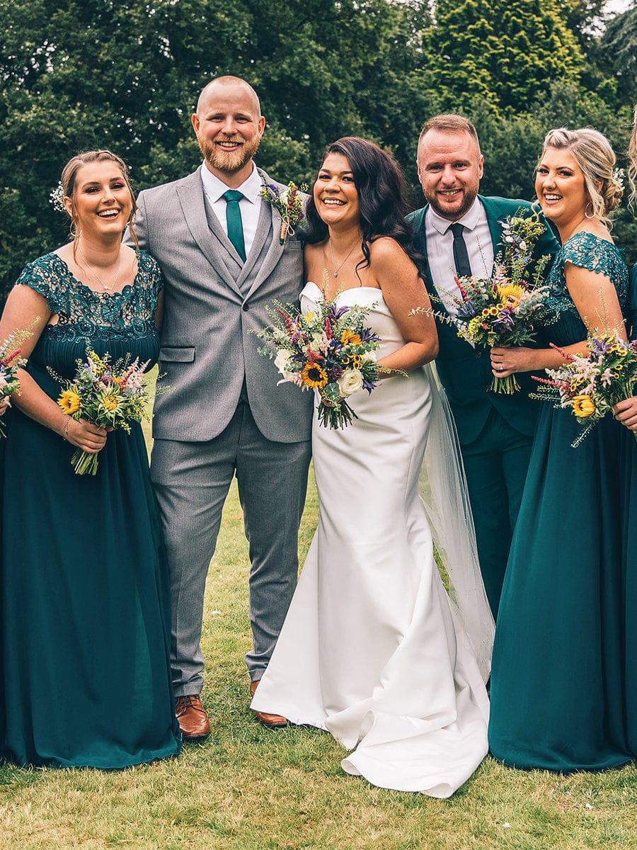 Plus Size Elegant Flattering Maxi Bridesmaid Dress(Final Sale) - Image 87