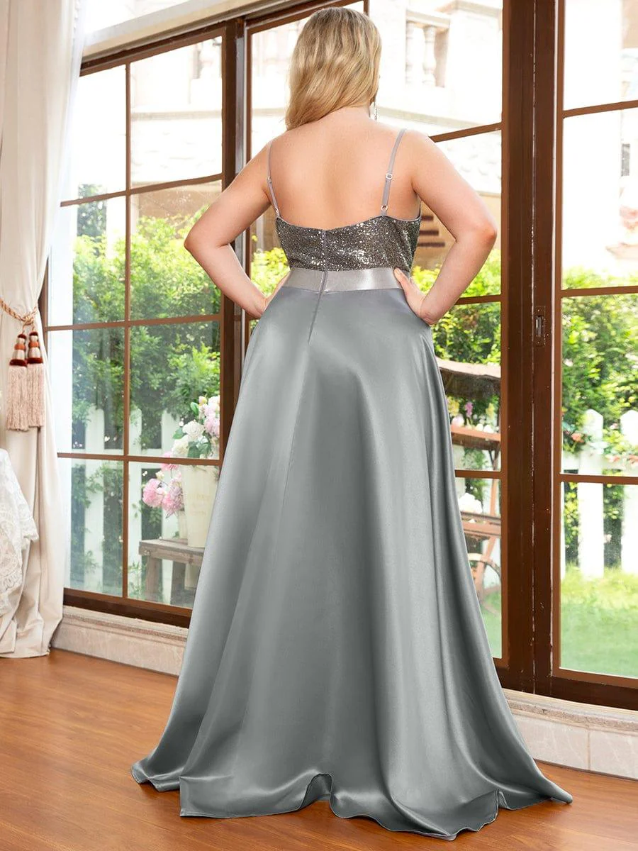 ever ALYNA|Sexy Backless Sparkly Prom Dresses for Women with Irregular Hem - Image 33