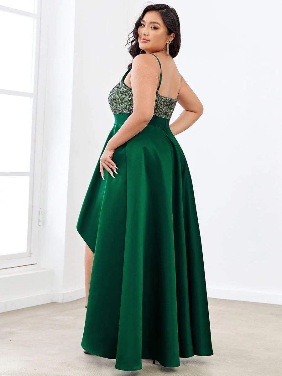 ever ALYNA|Sexy Backless Sparkly Prom Dresses for Women with Irregular Hem - Image 41