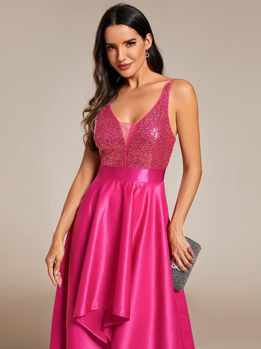 ever ALYNA|Sexy Backless Sparkly Prom Dresses for Women with Irregular Hem - Image 61