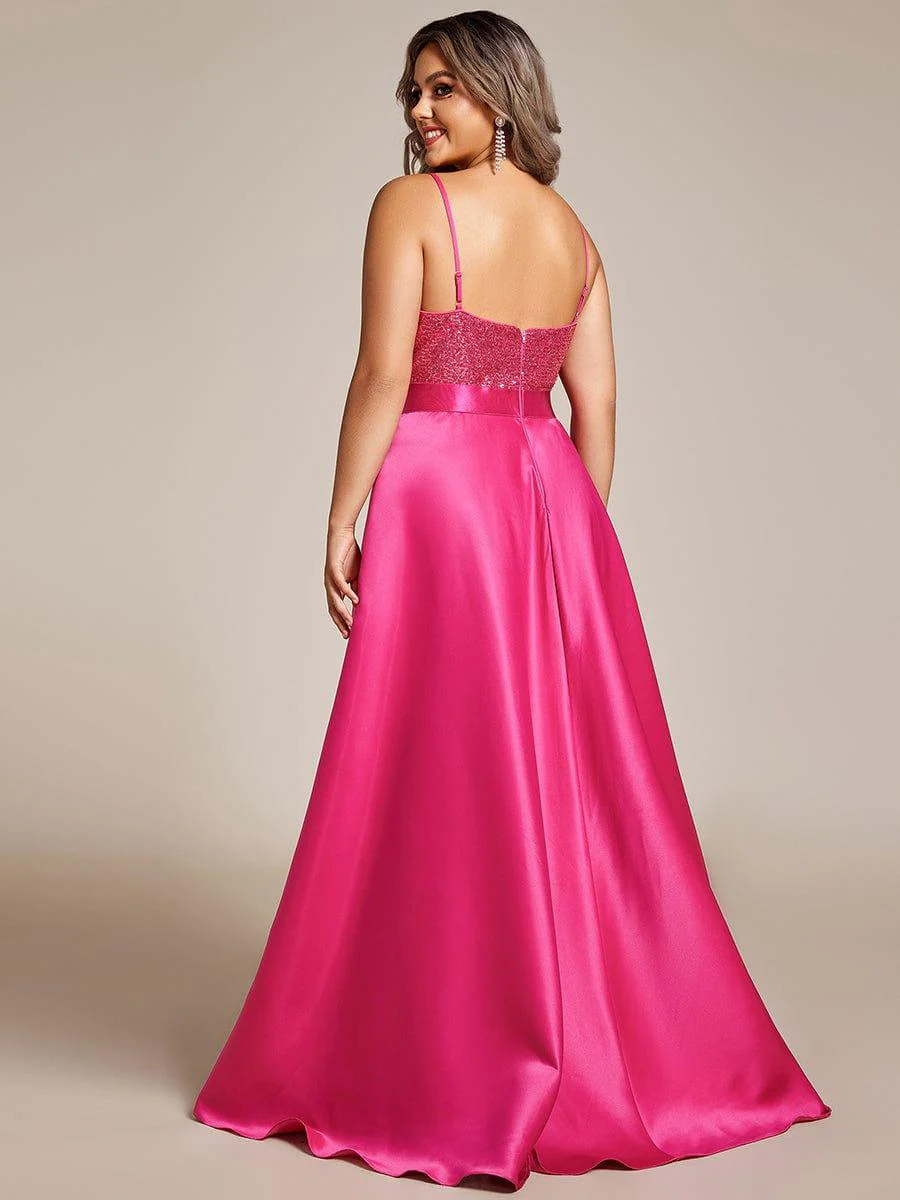 ever ALYNA|Sexy Backless Sparkly Prom Dresses for Women with Irregular Hem - Image 65