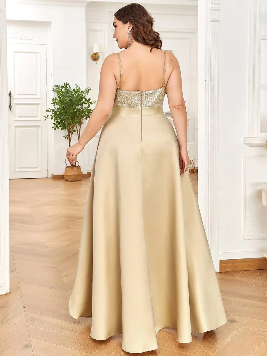 ever ALYNA|Sexy Backless Sparkly Prom Dresses for Women with Irregular Hem - Image 71