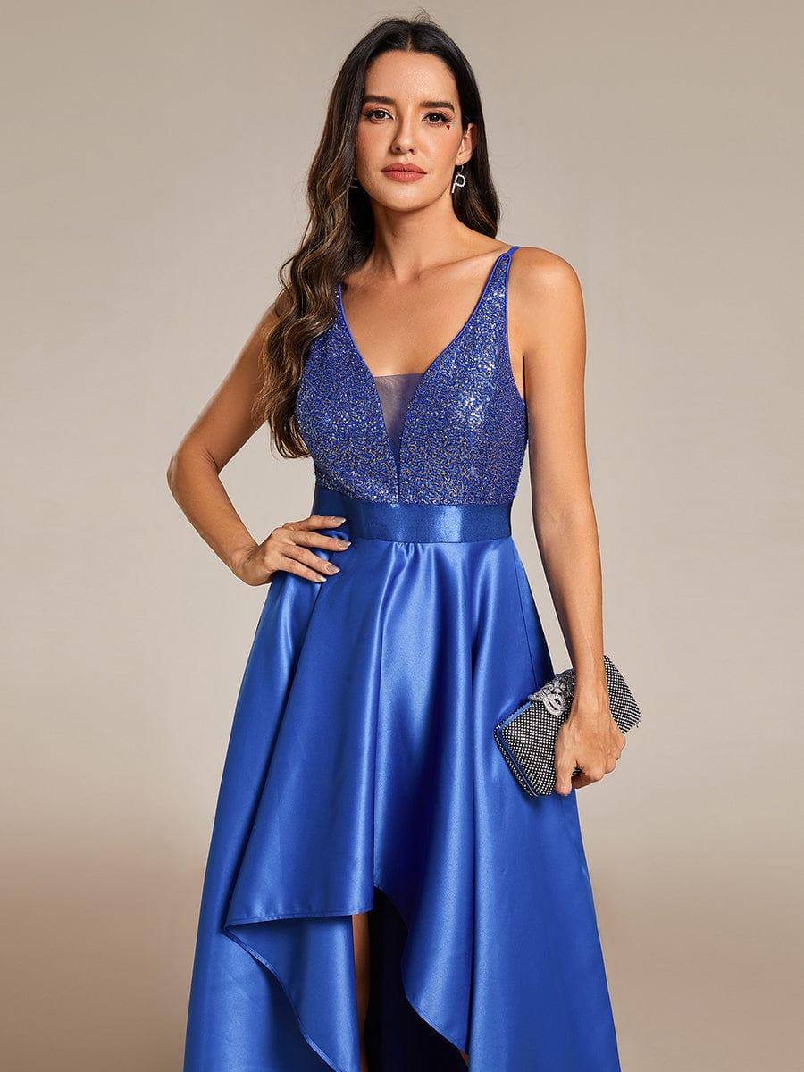 ever ALYNA|Sexy Backless Sparkly Prom Dresses for Women with Irregular Hem - Image 75