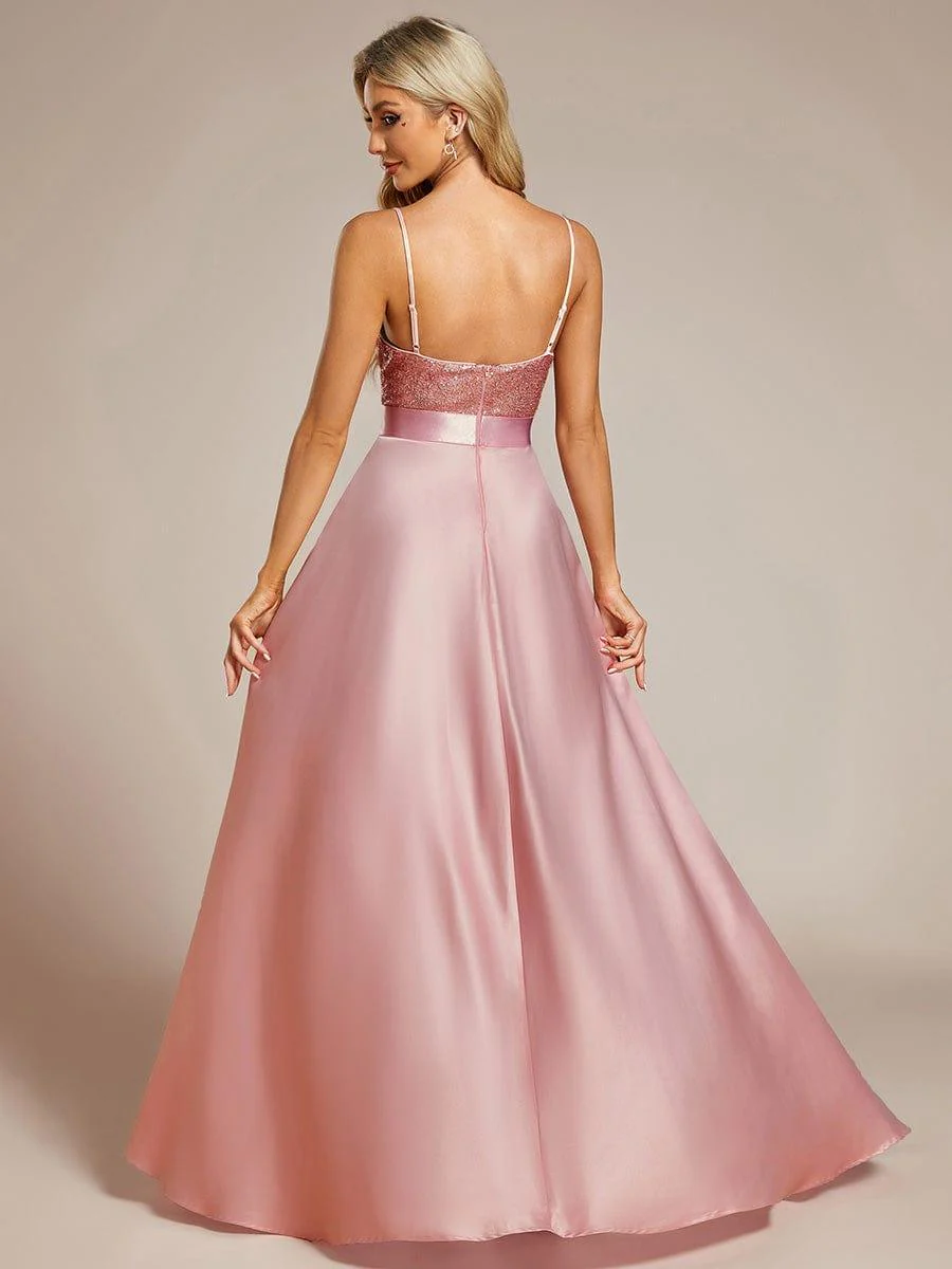ever ALYNA|Sexy Backless Sparkly Prom Dresses for Women with Irregular Hem - Image 82