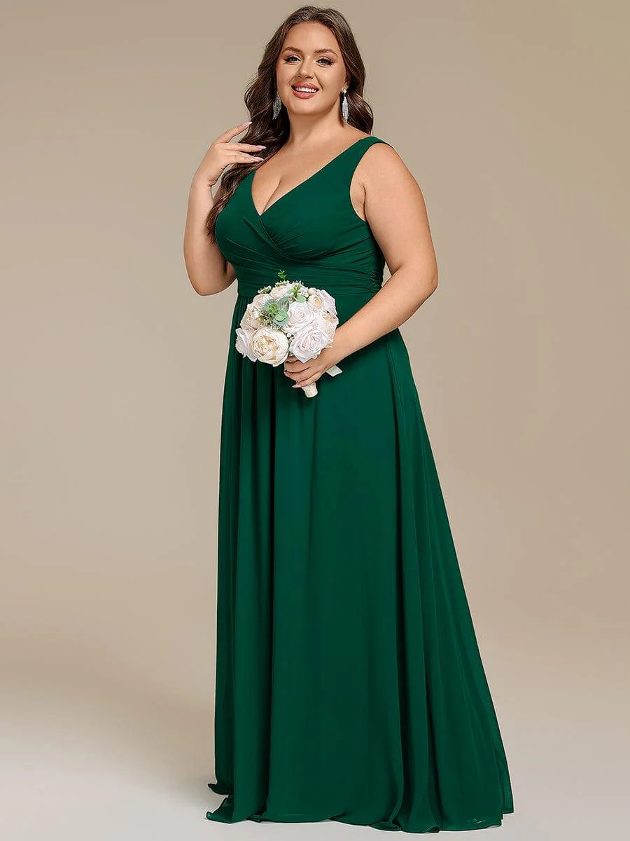 ever SAUYER|Sleeveless A-Line Chiffon Maxi Bridesmaid Dress - Image 12