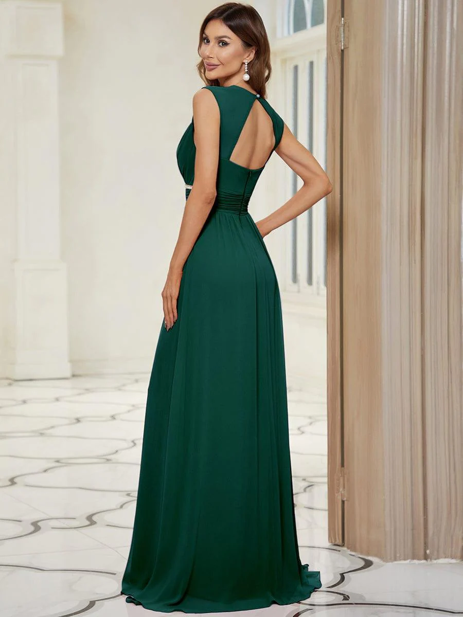 Sleeveless Grecian Style Formal Evening Dresses for Women - Image 4