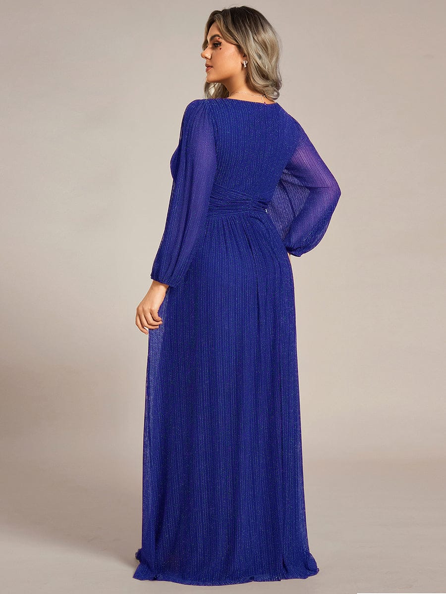 ever BRYM|Sparkle Long Sleeve Formal Evening Dress with A-line Silhouette - Image 107