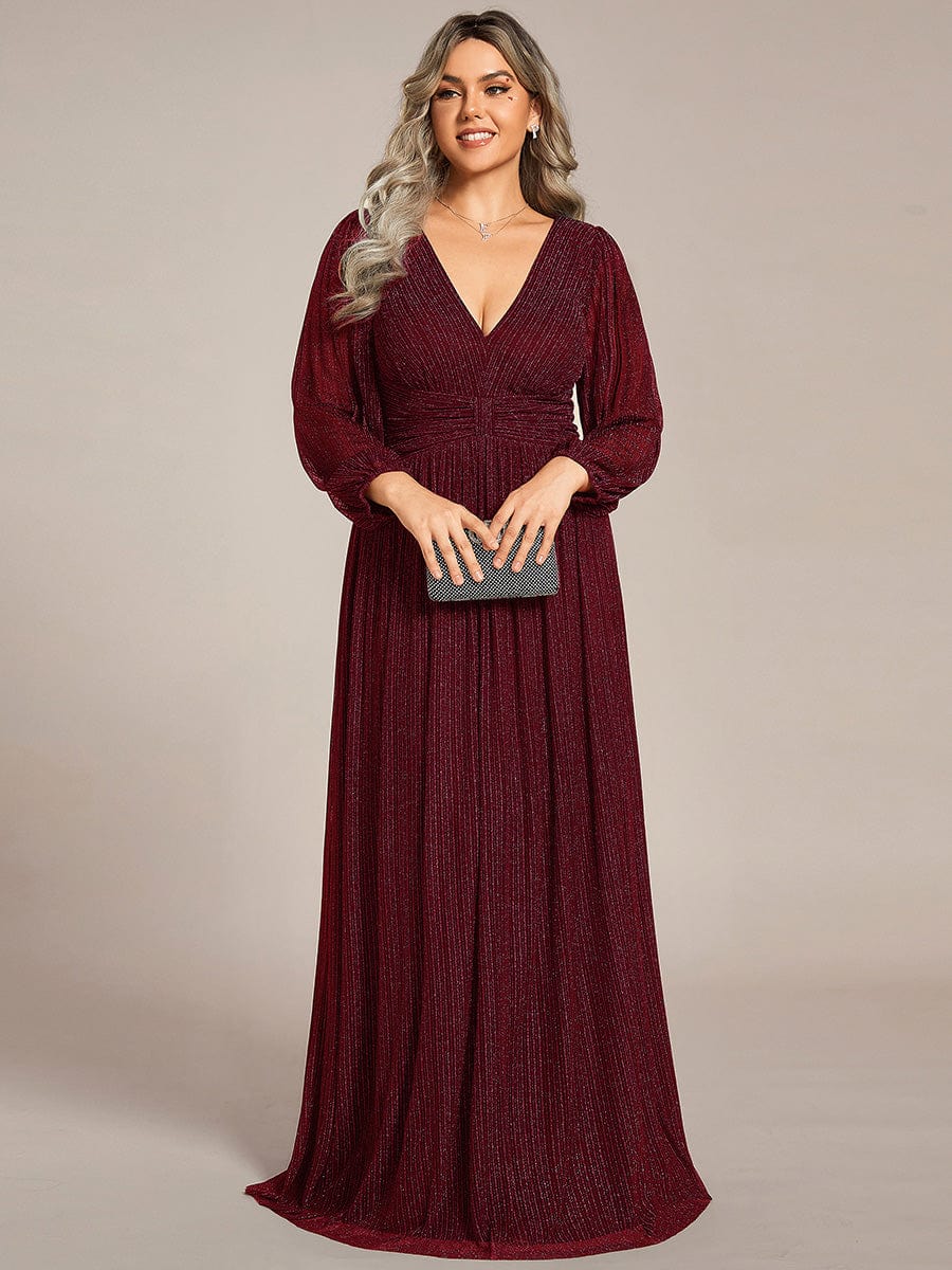 ever BRYM|Sparkle Long Sleeve Formal Evening Dress with A-line Silhouette - Image 11