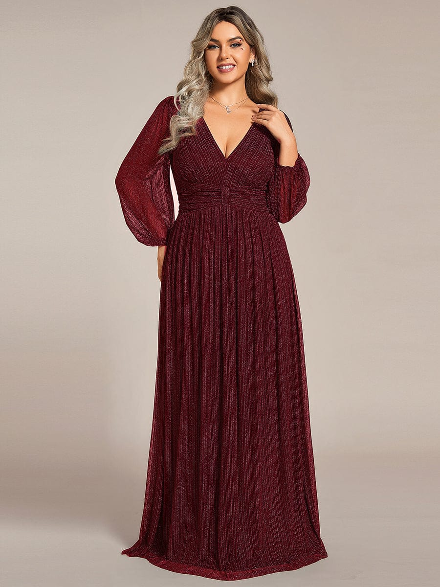 ever BRYM|Sparkle Long Sleeve Formal Evening Dress with A-line Silhouette - Image 15