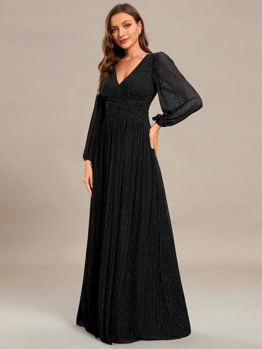 ever BRYM|Sparkle Long Sleeve Formal Evening Dress with A-line Silhouette - Image 18