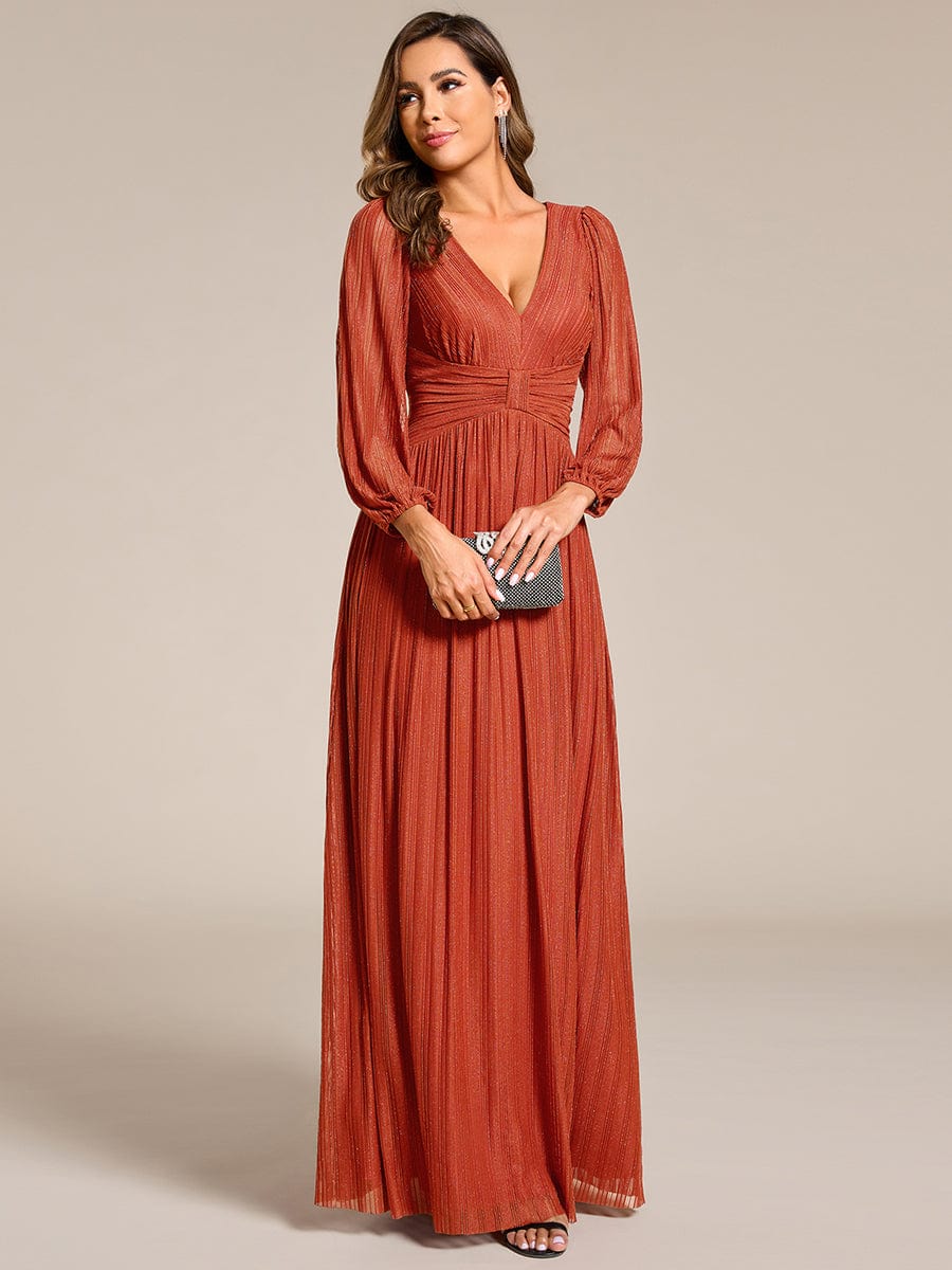 ever BRYM|Sparkle Long Sleeve Formal Evening Dress with A-line Silhouette - Image 28