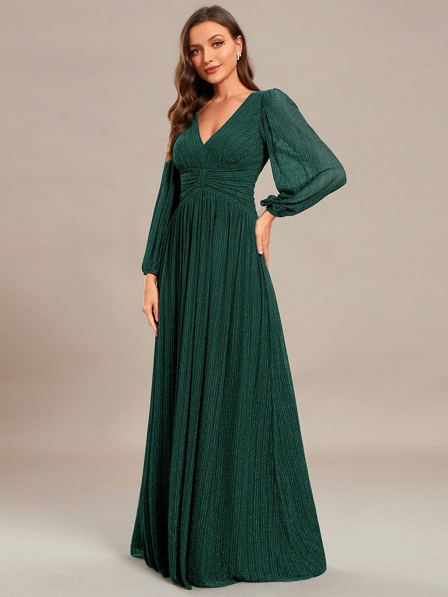 ever BRYM|Sparkle Long Sleeve Formal Evening Dress with A-line Silhouette - Image 37